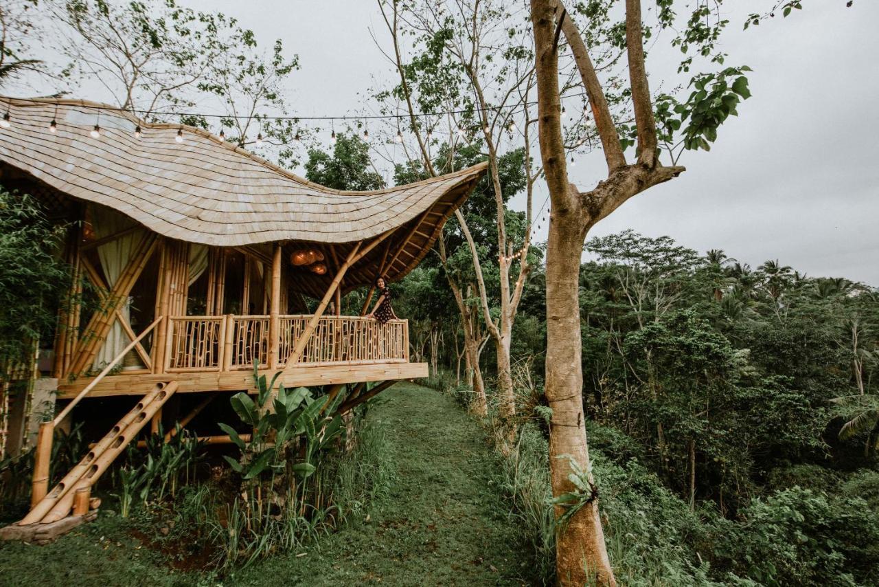 Bird Hills Bamboo House Villa Karangasem Exteriör bild
