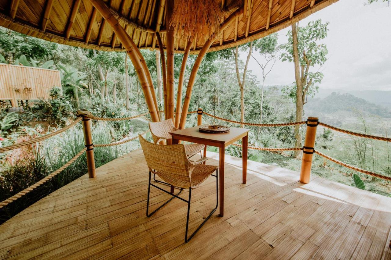 Bird Hills Bamboo House Villa Karangasem Exteriör bild