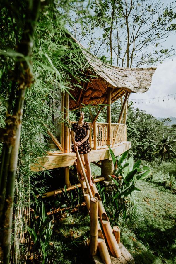Bird Hills Bamboo House Villa Karangasem Exteriör bild