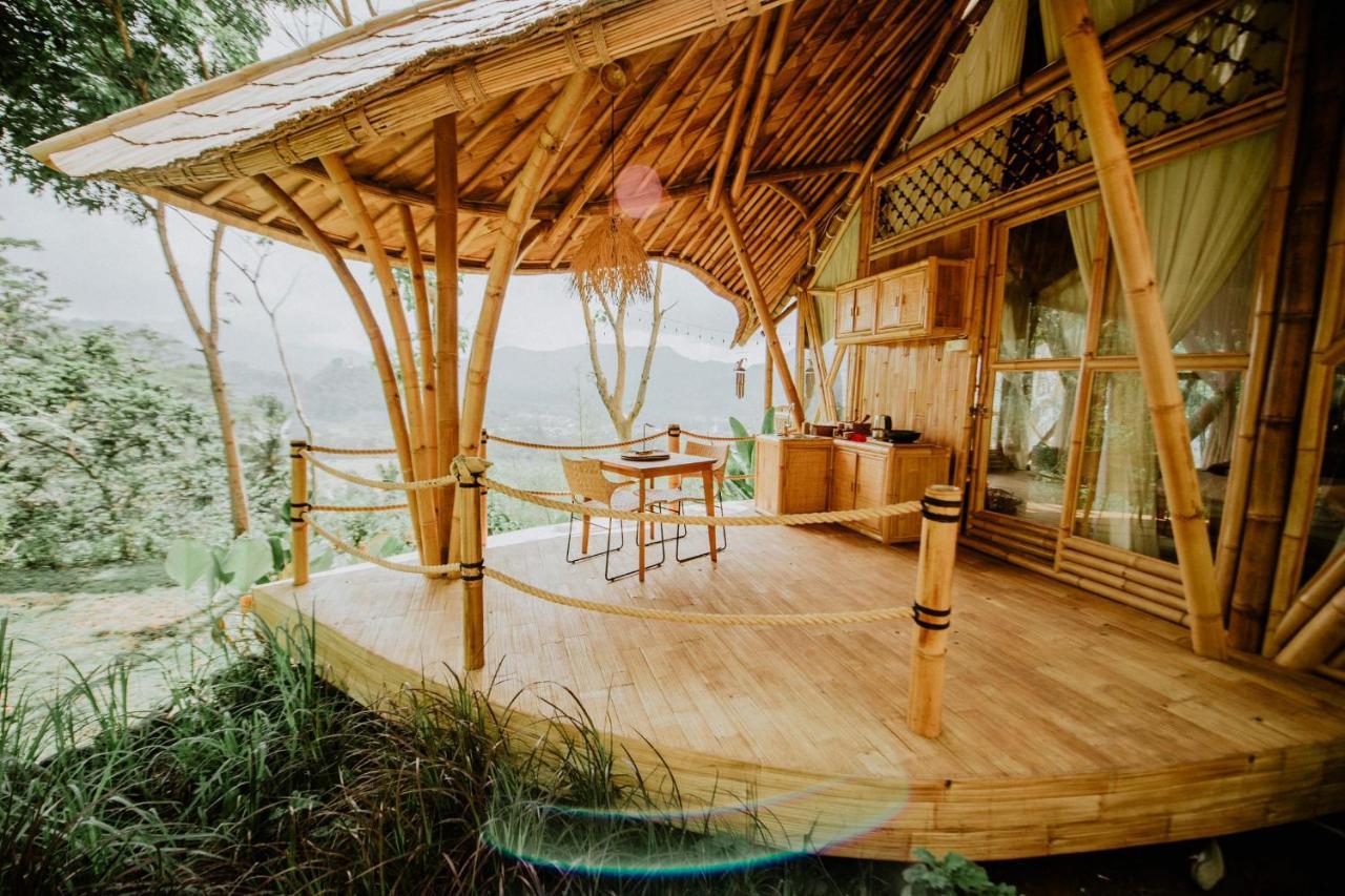 Bird Hills Bamboo House Villa Karangasem Exteriör bild