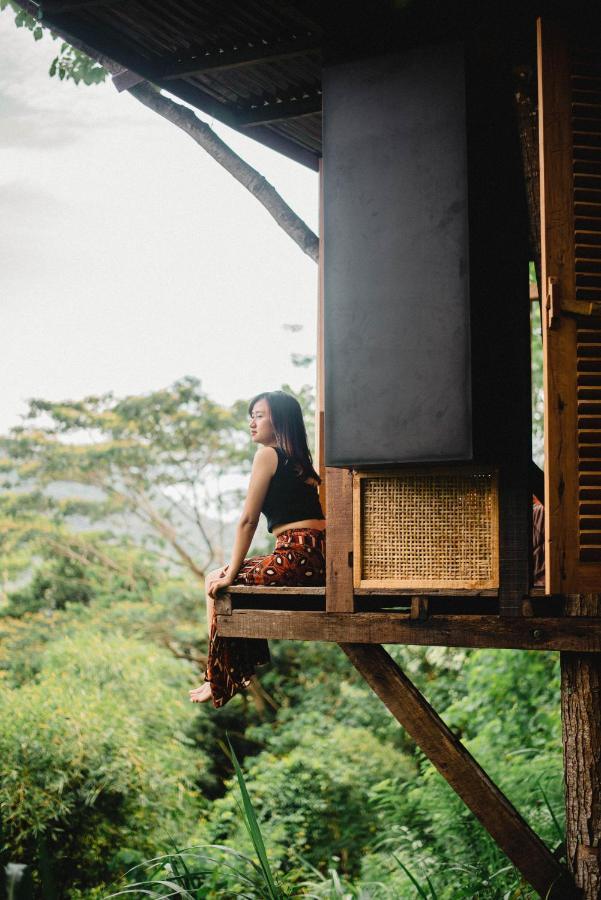 Bird Hills Bamboo House Villa Karangasem Exteriör bild