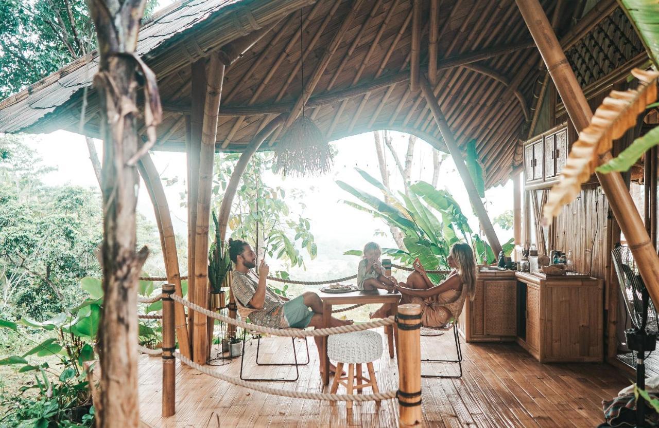 Bird Hills Bamboo House Villa Karangasem Exteriör bild